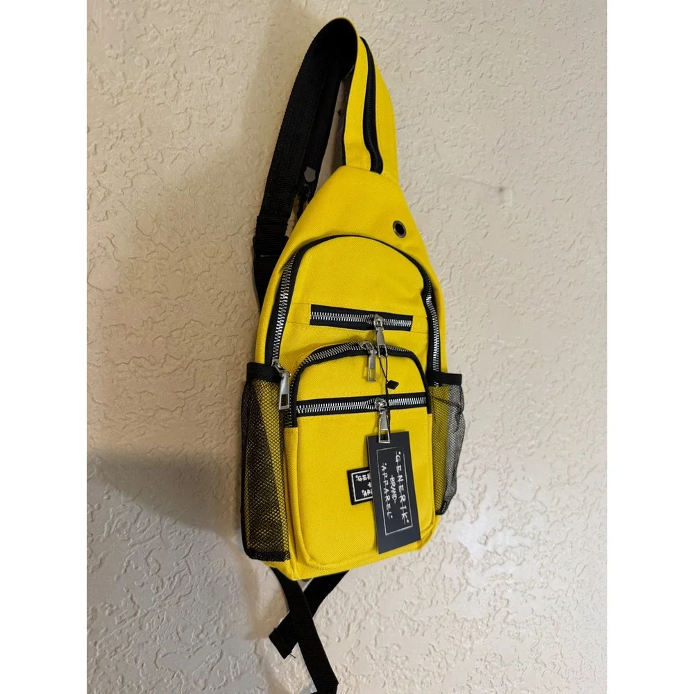 Generik Sling Bag Unisex O/S Yellow Crossbody Techwear NEW